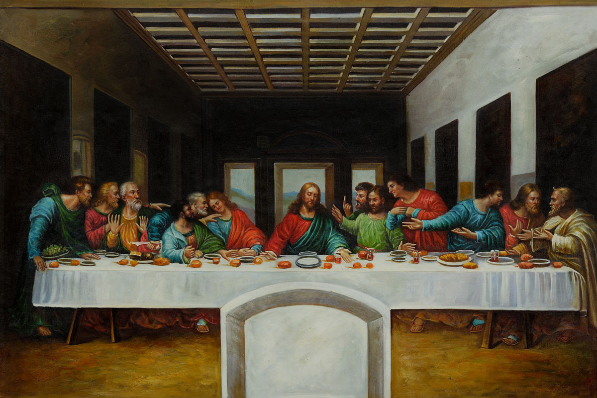 Last Supper Painting In Dining Room